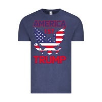 Vintage Denim Trump America First Eagle Vintage Tee - Bettercallsaul