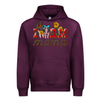 Mauve Wine farm mama with pigs Urban Hoodie - Artiststas