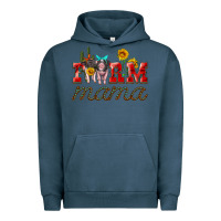 Pigment Midnight Navy farm mama with pigs Urban Hoodie - Artiststas