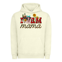 Pigment Pistachio farm mama with pigs Urban Hoodie - Artiststas