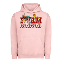 Pigment Salmon farm mama with pigs Urban Hoodie - Artiststas