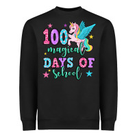 Black hundred magical days of school unicorn Heavyweight Sweatshirt - OliviaCreatesArt