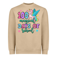 Mushroom hundred magical days of school unicorn Heavyweight Sweatshirt - OliviaCreatesArt