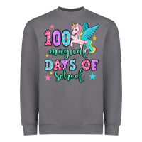 Hundred Magical Days Of School Unicorn Heavyweight Sweatshirt | Teevron