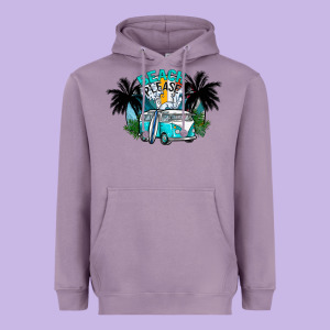 Beach Please Heavyweight Hoodie Designed By Cowhidedigitalart