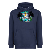 Navy beach please Heavyweight Hoodie - CowhideDigitalArt