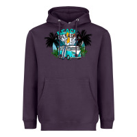 Plum beach please Heavyweight Hoodie - CowhideDigitalArt