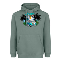 Sage beach please Heavyweight Hoodie - CowhideDigitalArt