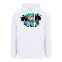 White beach please Heavyweight Hoodie - CowhideDigitalArt