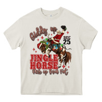 Cream giddy up jingle horse pick up your feet Heavy Core Tee - MaliasSmallBusiness