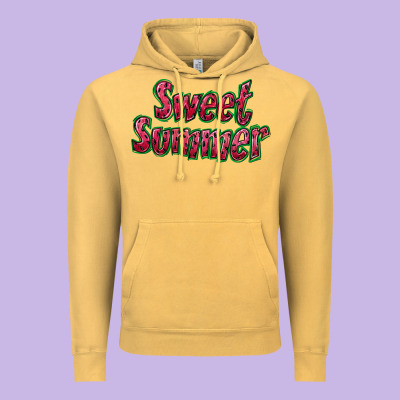 Sweet Summer Watermelon Vintage Hoodie Designed By Nancycooperartshop