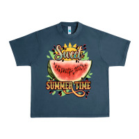 Midnight Navy sweet summer time watermelon Urban Heavy Tee - NancyCooperArtShop