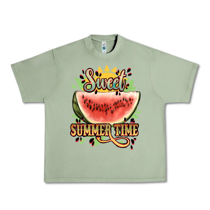 Sweet Summer Time Watermelon Urban Heavy Tee by NancyCooperArtShop | Teevron