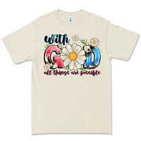 Bone With God All Things Are Possible Premium Tee - MaliasSmallBusiness