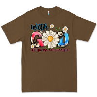 Cacao With God All Things Are Possible Premium Tee - MaliasSmallBusiness