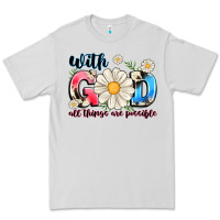 Dove Grey With God All Things Are Possible Premium Tee - MaliasSmallBusiness