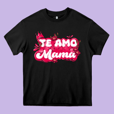 Te Amo Mama Heavy Core Tee Designed By Jahusdesignshop