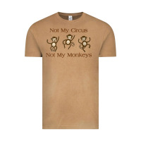 Vintage Camel Womens Not My Circus Not My Monkeys Gifts - Funny Political Novelty V- Vintage Tee - minhPixels