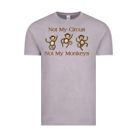 Vintage Zinc Womens Not My Circus Not My Monkeys Gifts - Funny Political Novelty V- Vintage Tee - minhPixels