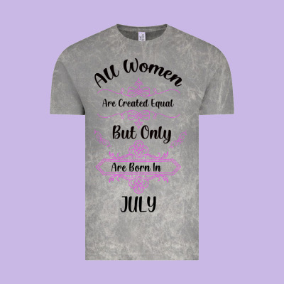 All Women Are Created Equal But Only The Smartest Are Born In July Bla Vintage Tee Designed By Bettercallsaul