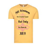 Vintage Mustard all women are created equal but only the smartest are born in july bla Vintage Tee - Bettercallsaul