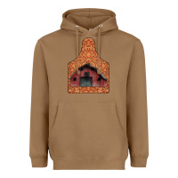 Toasted Coconut Barn Earning Heavyweight Hoodie - CowhideDigitalArt