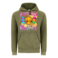 Vintage Olive popsicle hustler Vintage Hoodie - NancyCooperArtShop