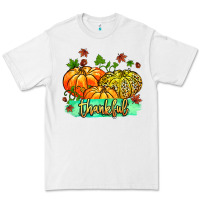 White thankful pumpkins with glitter Premium Tee - MaliasSmallBusiness