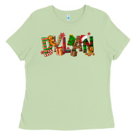 Matcha Personalized Christmas Themed Ladies Tee - NancyCooperArtShop