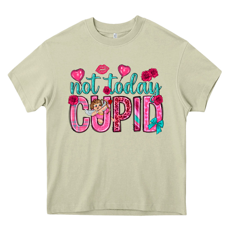 Not Today Cupid Heavy Core Tee by NancyCooperArtShop | Teevron