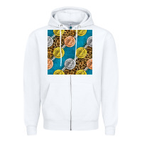 White american football medal with leopard Zipper Hoodie - BundleAndBundleShop