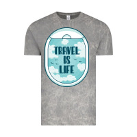 Cloud Rock Travel Is Life Funny Traveling Gift Vintage Tee - minhPixels