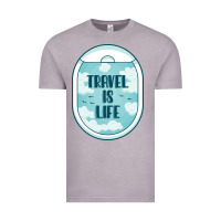 Vintage Zinc Travel Is Life Funny Traveling Gift Vintage Tee - minhPixels