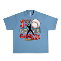 Pebble Blue back to school 1st baseball game on Urban Heavy Tee - NancyCooperArtShop