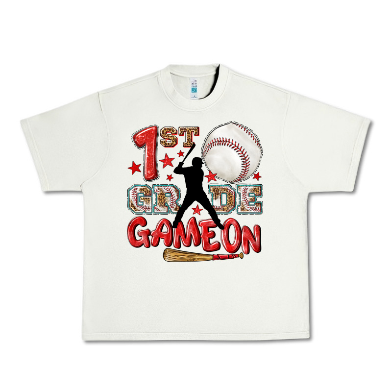Back To School 1st Baseball Game On Urban Heavy Tee by NancyCooperArtShop | Teevron