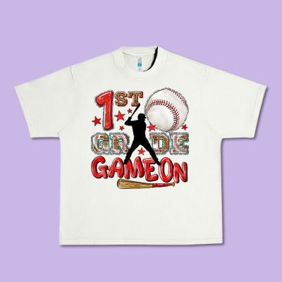 Back To School 1st Baseball Game On Urban Heavy Tee Designed By Nancycooperartshop