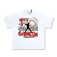 White back to school 1st baseball game on Urban Heavy Tee - NancyCooperArtShop
