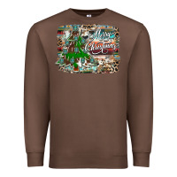 Chestnut merry Christmas tree western Premium Sweatshirt - CowhideDigitalArt