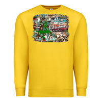 Lemon merry Christmas tree western Premium Sweatshirt - CowhideDigitalArt