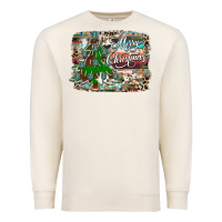 Sandshell merry Christmas tree western Premium Sweatshirt - CowhideDigitalArt