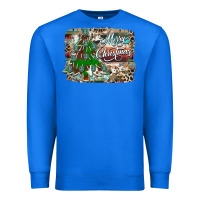True Royal merry Christmas tree western Premium Sweatshirt - CowhideDigitalArt