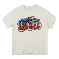 Cream American babe Heavy Core Tee - NancyCooperArtShop