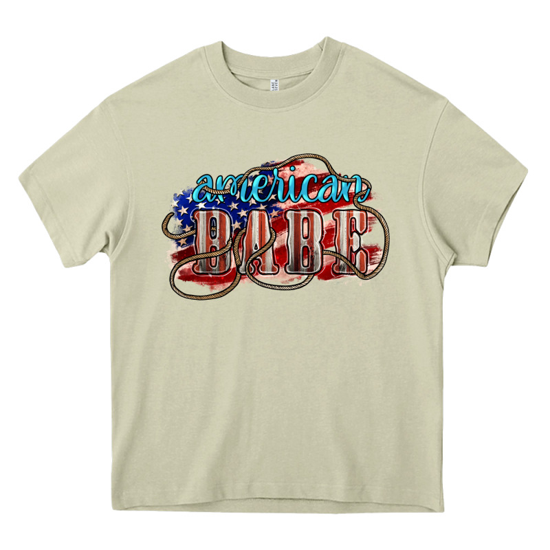 American Babe Heavy Core Tee by NancyCooperArtShop | Teevron