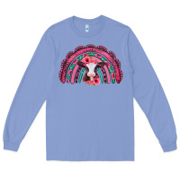 Colony Blue valentines day pink gemstones baby calf rainbow Long Sleeve Tee - Jasminsmagicworld