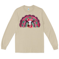 Mushroom valentines day pink gemstones baby calf rainbow Long Sleeve Tee - Jasminsmagicworld