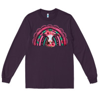 Plum valentines day pink gemstones baby calf rainbow Long Sleeve Tee - Jasminsmagicworld