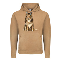Vintage Camel collie with bandanna Vintage Hoodie - texasbilliewilder