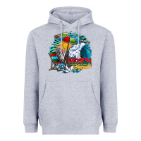 Heather Grey beach please Heavyweight Hoodie - CowhideDigitalArt