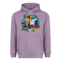 Lavender beach please Heavyweight Hoodie - CowhideDigitalArt