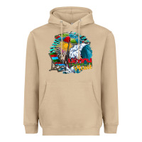 Mushroom beach please Heavyweight Hoodie - CowhideDigitalArt